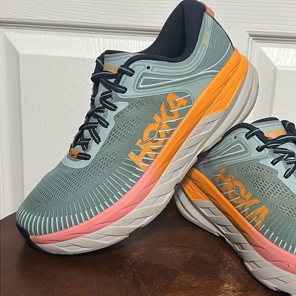 🔥🔥 HOKA ONE ONE Bondi 7 Women's 10.5D Cushioned Running Shoes - PERFECT - Picture 2 of 13